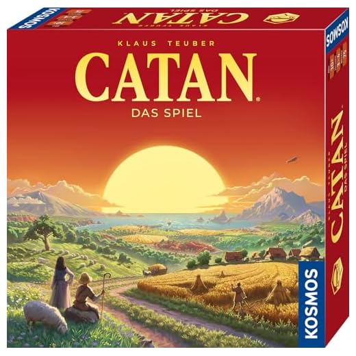 Kosmos 684655 Catan - Das Spiel, Basisspiel Siedler von Catan, Strategiespiel für 3-4 Personen ab 10 Jahren, Brettspiel-Klassiker, Familienspiel, Gesellschaftsspiel