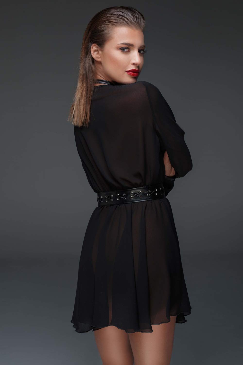 Noir Handmade Damen Minikleid mit choker L