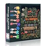 Books & Blooms 1000 Piece Puzzle for Adults - Vintage Library Art with Botanical Jigsaw Puzzles 1000 Pieces for Adults, Sophisticated Adult Jigsaw(27.5"x19.7") - Image 1