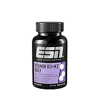 ESN Vitamina D3 + K2 Daily, 300 compresse, per il sistema immunitario e le ossa, prodotto in Germania