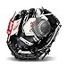 Franklin Sports Teeball Glove - Left and Right Handed Youth Fielding Glove - Synthetic Leather Baseball Glove - Ready to Play Glove (RTP) - 9.5 Inch Left Hand Throw - Black Digi with Ball,Black/White