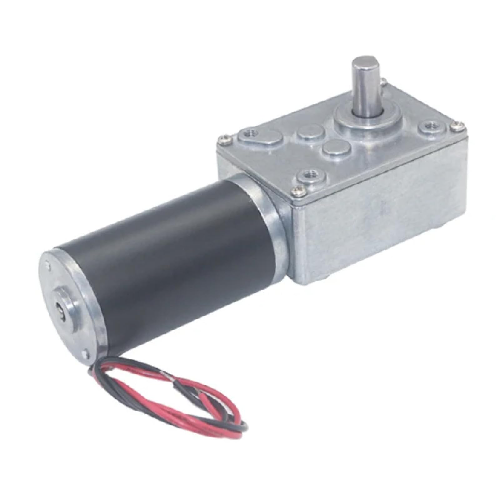 DC Worm Gear Motor, 12/24V, 70kg.cm Torque, 7-470rpm, Self-Locking Gearbox, Black (470 RPM 12V Other)