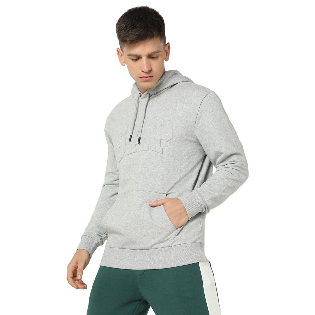 gap Men’s Regular Fit Logo Print Full Sleevesd Cotton Hoodie-picture-28