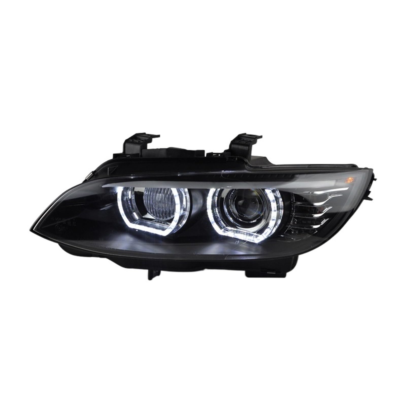 Reflektor do stylizacji samochodu kompatybilny z BMW E92 LED przednie światła 2006-2012 E93 330i lampa czołowa DRL sygnał obiektyw projektora akcesoria samochodowe (Color : No bulb in low beam)
