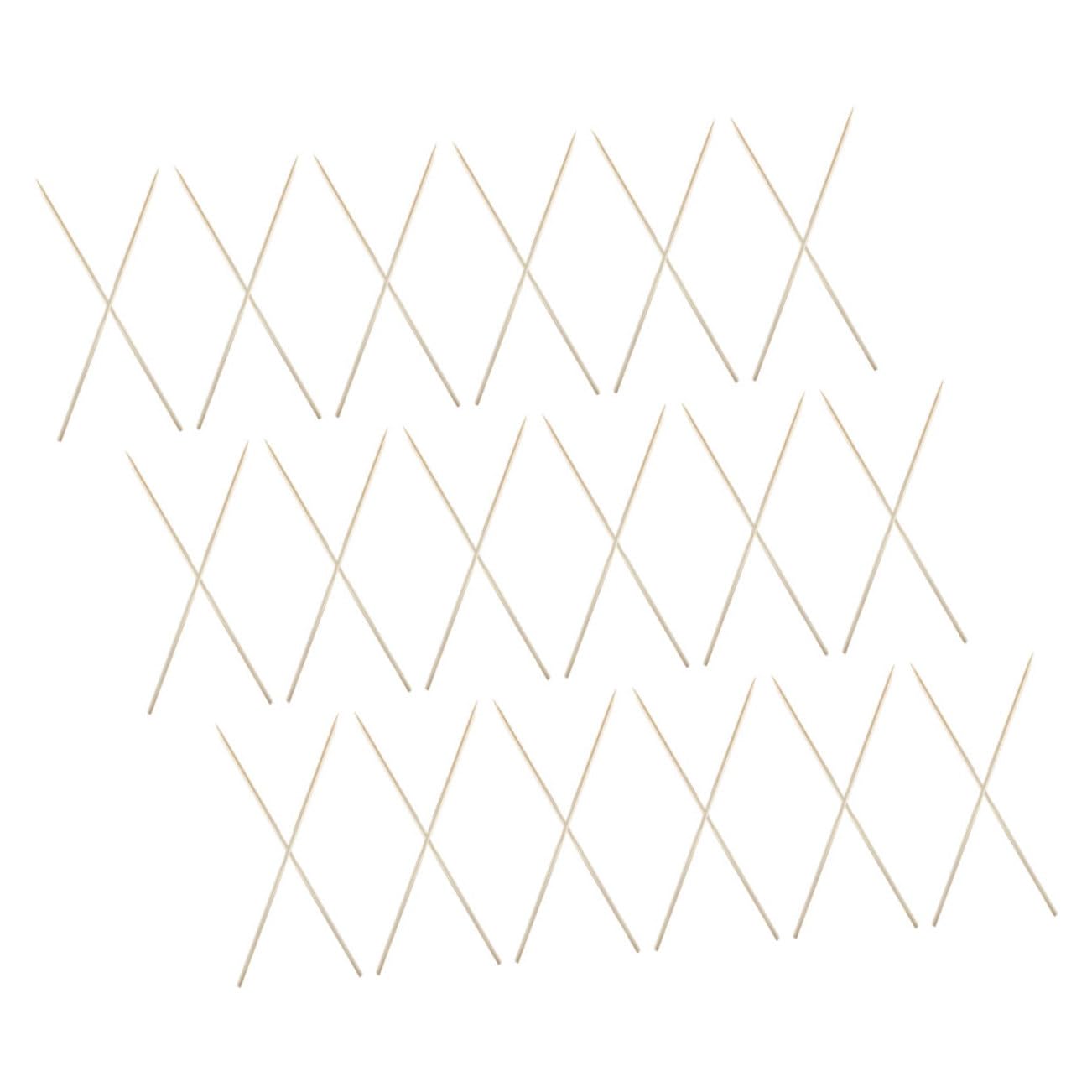 HEMOTON 100pcs Disposable Wooden Skewers Sticks for Bbq Fruit and Marshmallow Single Use Cocktail Picks for Grilling Kabobs and Outdoor Parties