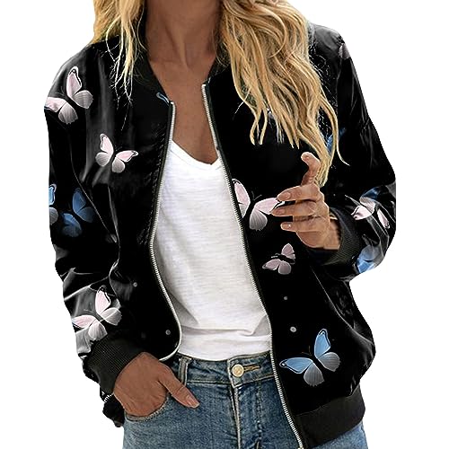 Sunnyuk Chaqueta Mujer Entretiempo Casual Fruncida Elástica Chaqueta de Trabajo Ligera con Bolsillos Chaquetas Chaquetas de Traje