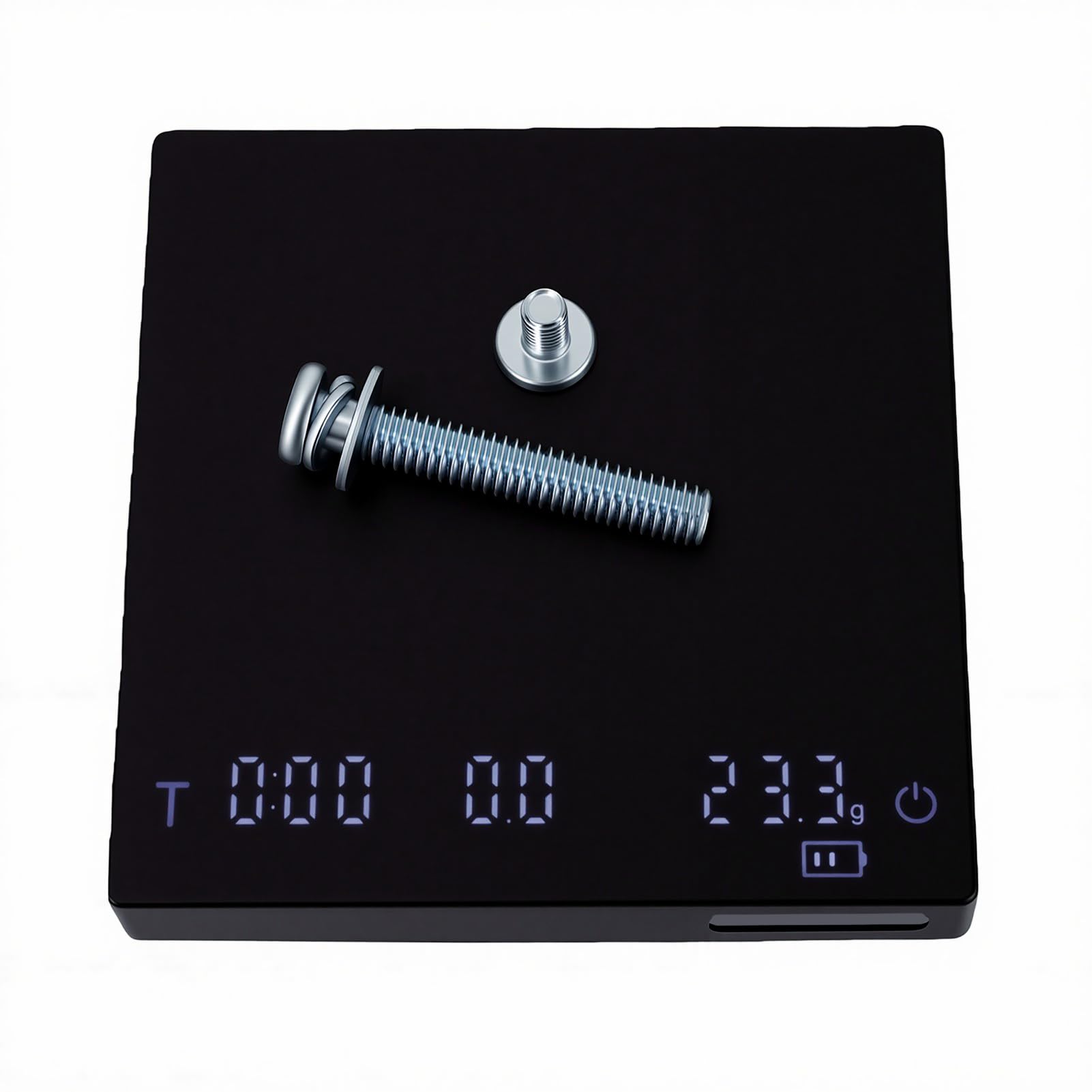 PUSOKEI Tragbare Digitale Kaffeewaage |0,1 G Präzision mit Timer, Wiederaufladbar für 3.0 Pro Max