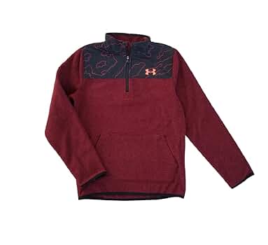 Amazon.com: Under Armour Boys Fleece 1/2 Zip (Cordova 615