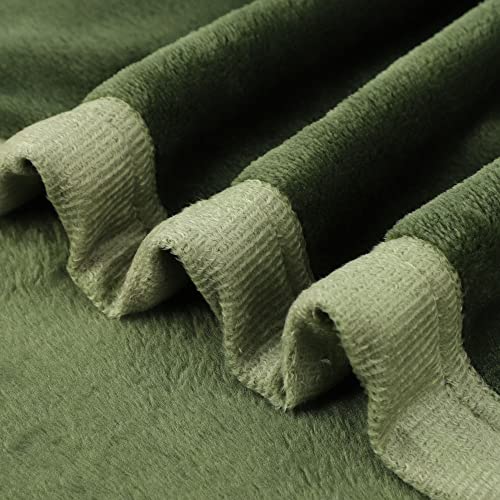 PiccoCasa Flannel Fleece Blanket Soft Lightweight Warm Fuzzy Blanket for All-Seasons, Wide Hemmed Luxury Comfy Decorative for Couch Living Room Fern Green Single (130 x 150cm) - Cosy Home Interiors PiccoCasa Flannel Fleece Blanket Soft Lightweight Warm Fuzzy Blanket for All-Seasons, Wide Hemmed Luxury Comfy Decorative for Couch Living Room Fern Green Single (130 x 150cm) - Image 6