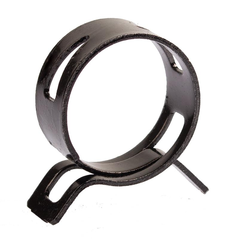 10Pcs/Lot Black 65MN Manganese Steel ch Spring Hose Clamp 5mm-27mm Elastic Steel Buckle Water Pipe Hoop (Size: ID 17mm)
