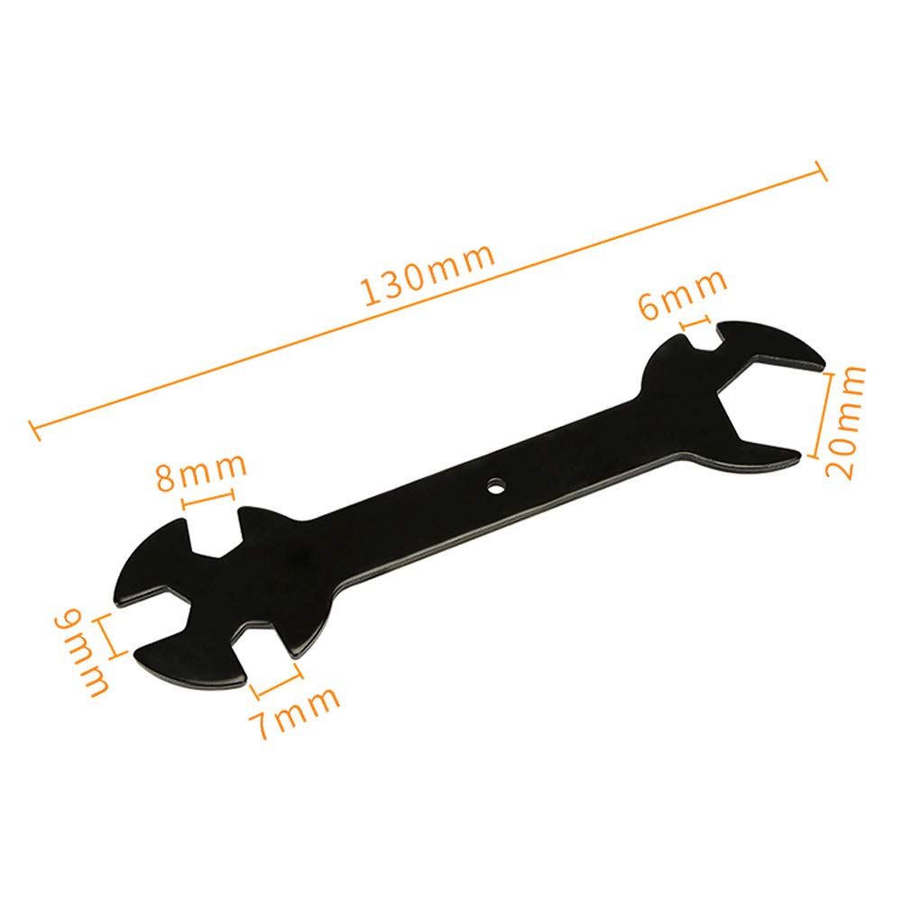 Befenybay 3D Printer Accessories Fixed Wrench Utility Tool 5-in-1 Wrench for E3D MK8 Nozzle Heating Block : Industrial & Scientific