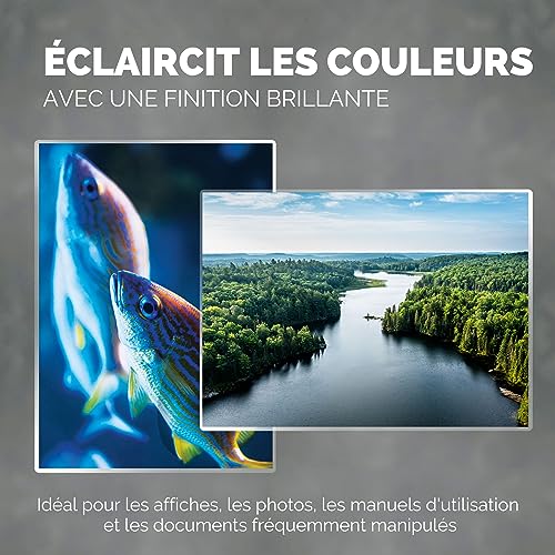 Pochettes de plastification A4 anti-bourrage Fellowes 80 microns technologie ImageLast