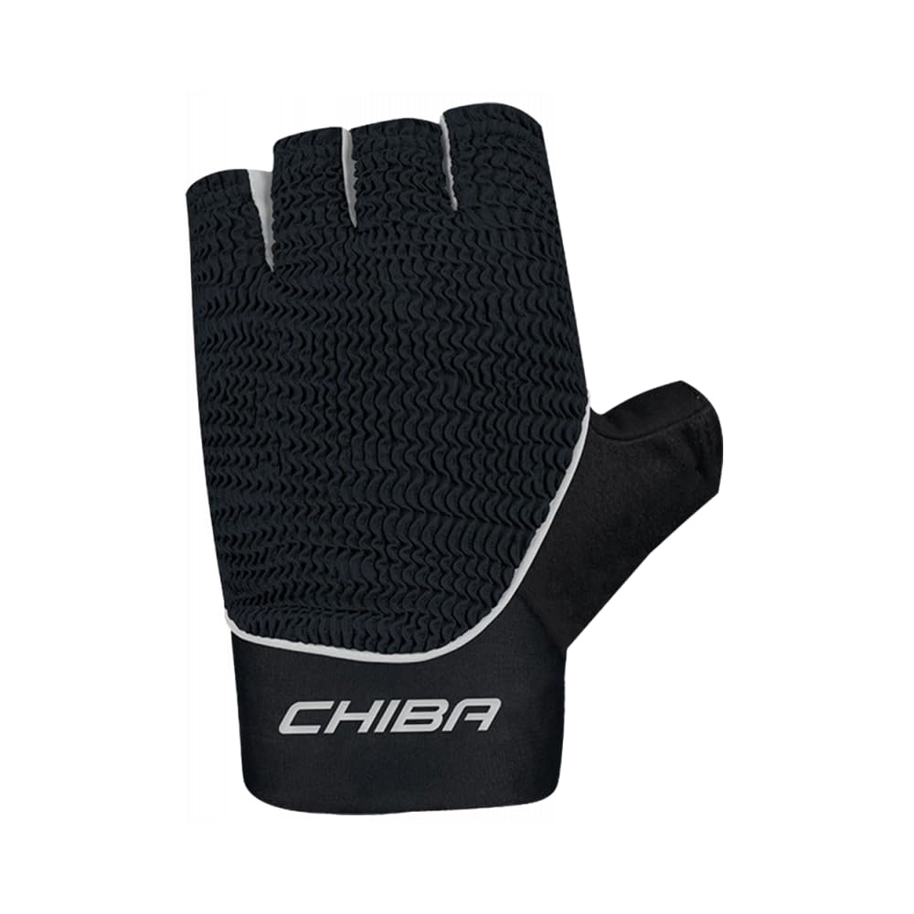 Guantes para mujer Chiba Ibiza de ciclismo transpirables negro y blanco talla S 3