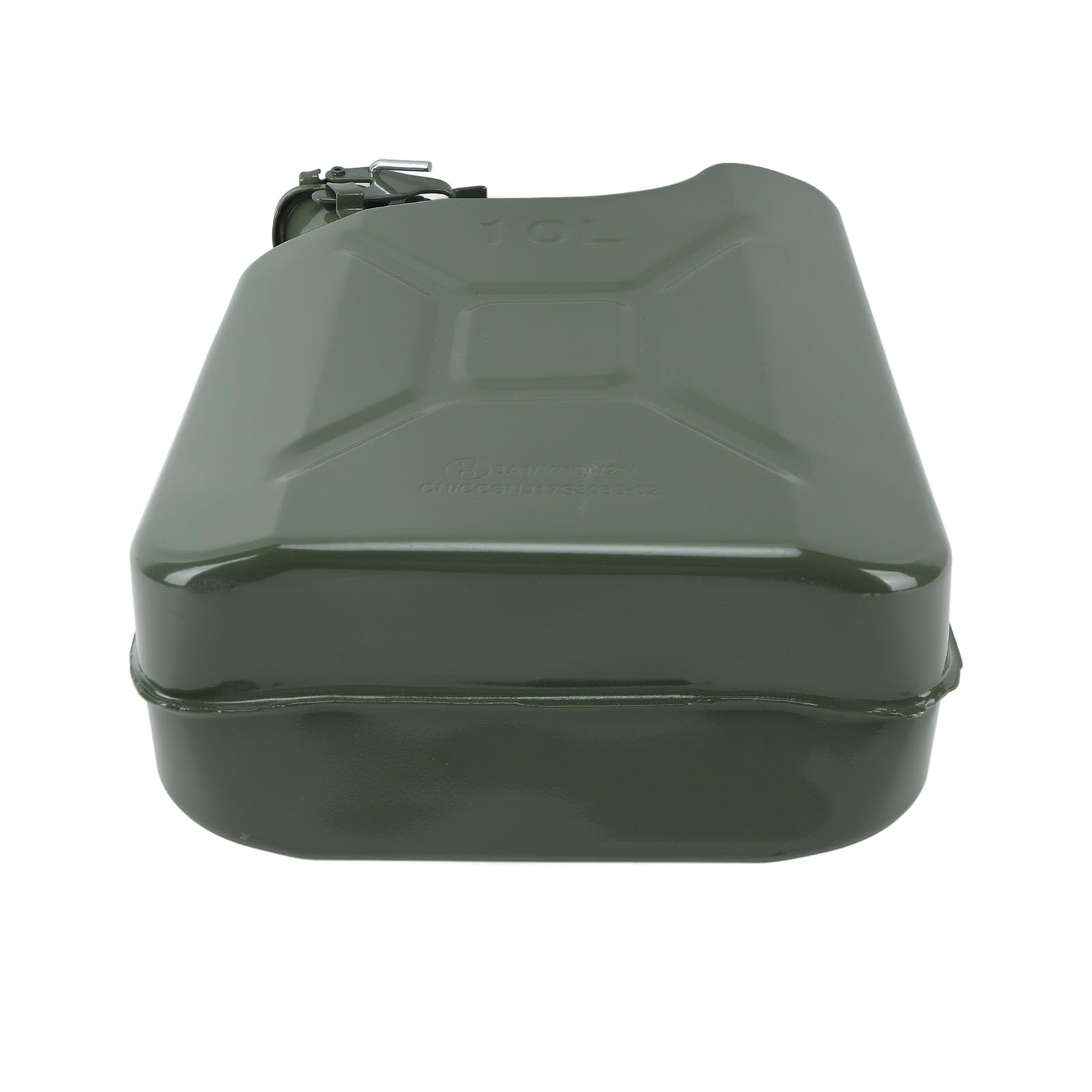 Tanica di Gas, Contenitore per Carburante in Acciaio Inossidabile da 2,6 Galloni 10 Litri con Beccuccio Autoventilante, Maniglia Portatile per Auto Tosaerba Motosega ATV Moto