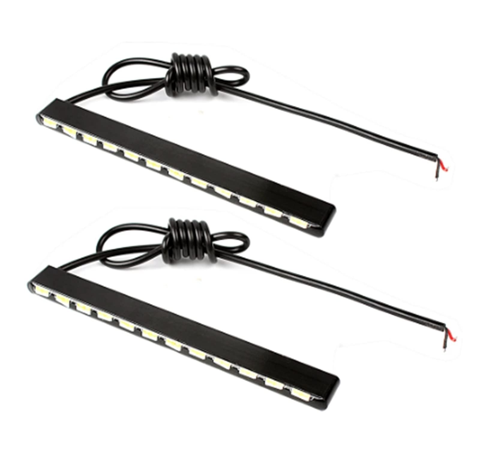 Tercera luz de freno 12 LED Para Todos Los Coches O Camiones Luz Diurna 2 Piezas Luces De Circulación Diurna DRL Tira SMD 7030