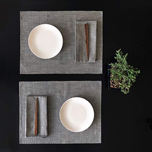 Servilletas de algodón japonés Huddleson índigo set x4 miniatura 3