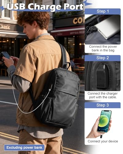 Image of Small Black Sling Crossbody Backpack Shoulder Bag for Men Women
