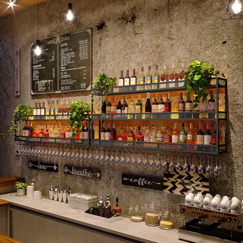 Casier à vin mural LED idéal pour animer vos soirées bar et sublimer la cuisine