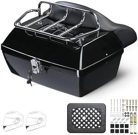 Amazon.com: Yescom 48L Universal Motorcycle Tail Box Top Case Luggage ...