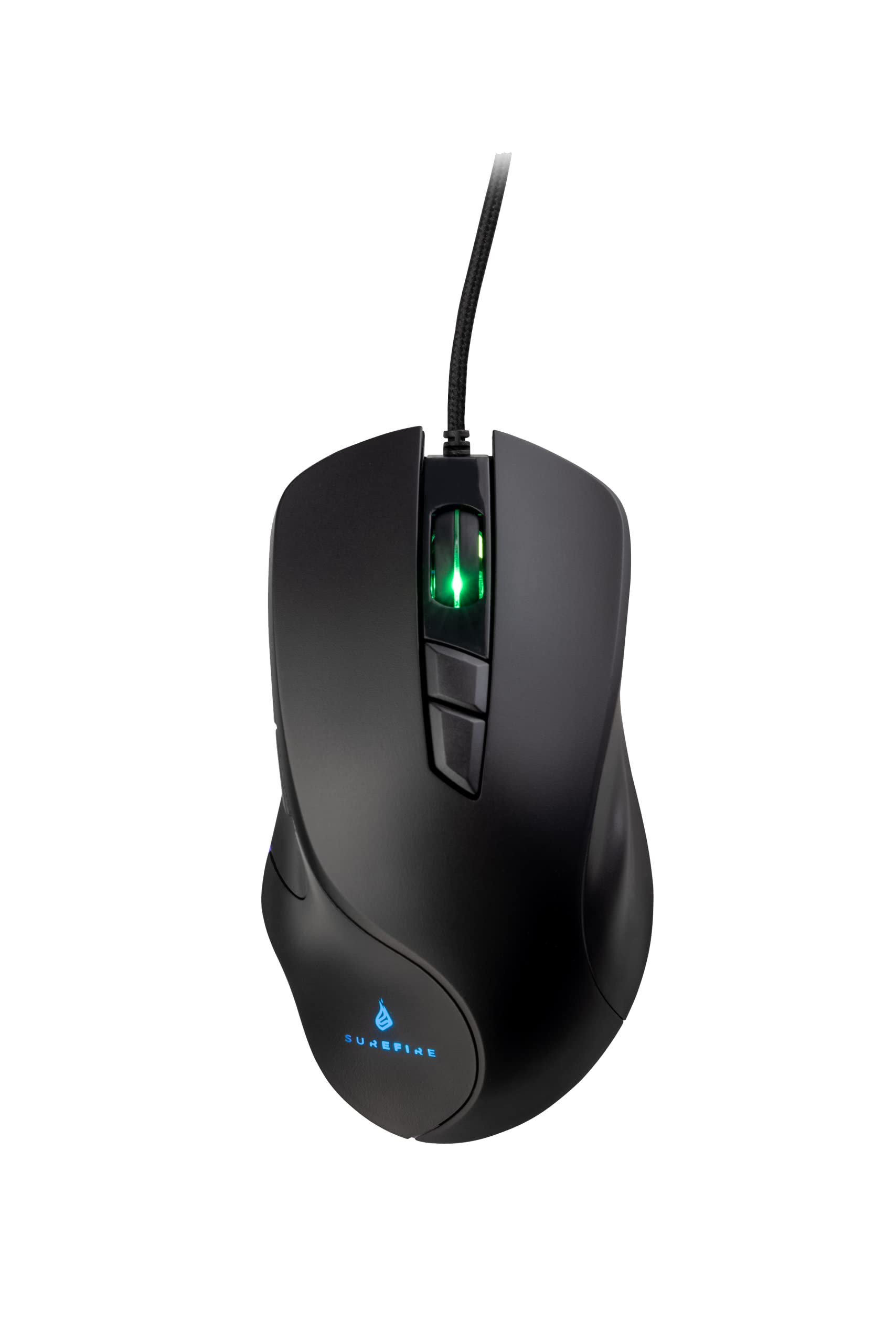Martial Claw Gaming Mouse with RGB Lighting, PC Mouse with 7 Programmable Buttons, Wired Mouse, 7,200 DPI Computer Mouse with 1.8 m Cable