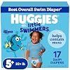 Huggies Little Swimmers – Pañales de natación desechables, talla 5-6 (32+ libras), 17 unidades
