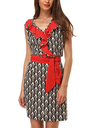 Almatrichi Vestido Harper Negro / Rojo ES 46