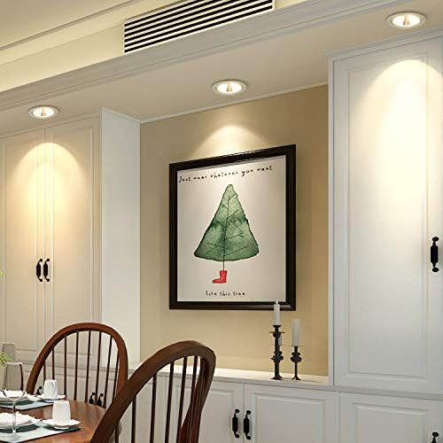 3W COB-Chipset LED Ceiling Flush Mount Recessed Light Fixture Indoor White-Finish 3000K