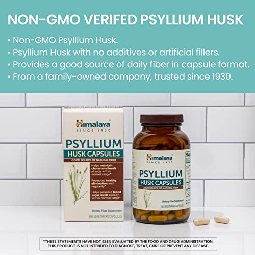 Himalaya Psyllium Husk Daily Fiber Capsules