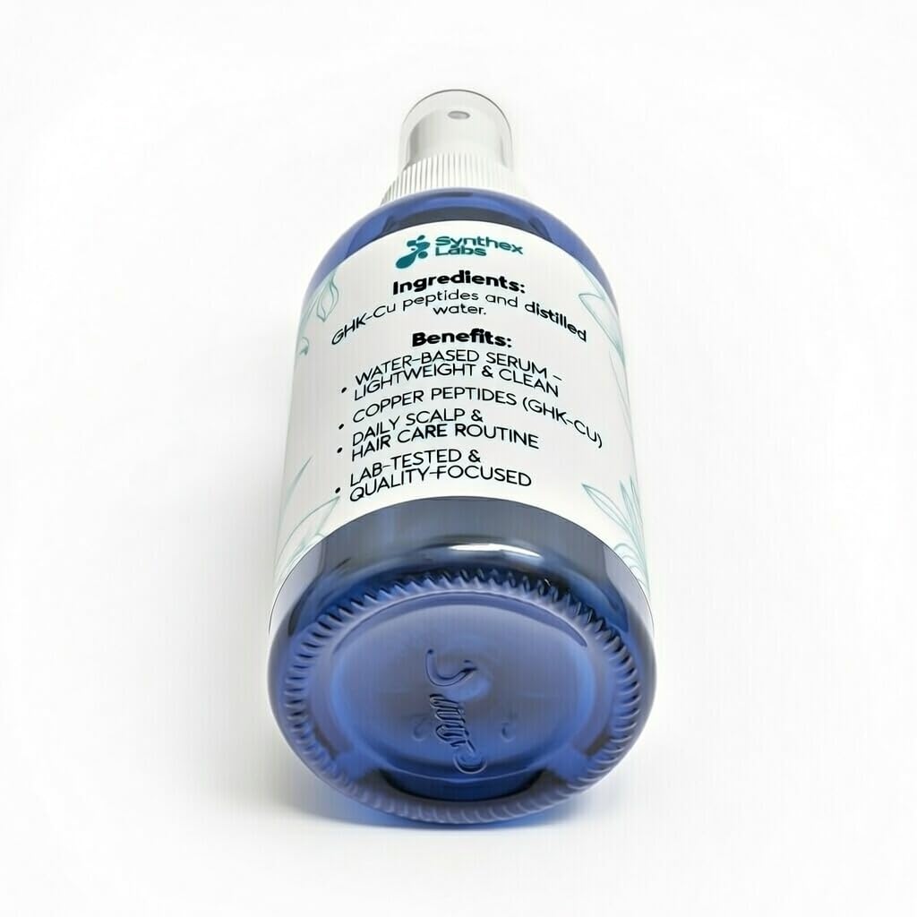 Amazon.com: SYNTHEX LABS GHK-Cu Copper Peptide For Hair & Scalp Serum –  2400mg | Water-Based Formula for Hair Softness & Shine | 4% Copper Peptides  – Fast-Absorbing