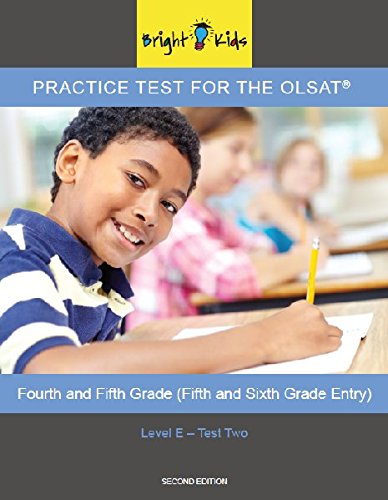 OLSAT Practice Test (5th and 6th Grade Entry)- Level E