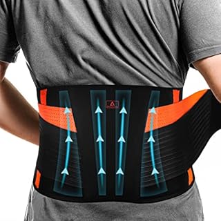 Anoopsyche Back Support Belt, Lumbar Support Belt for Men and Women Lower Back Pain Relief, Adjustable and Breathable Mesh Back Brace for Herniated Disc, Sciatica, Scoliosis(M)