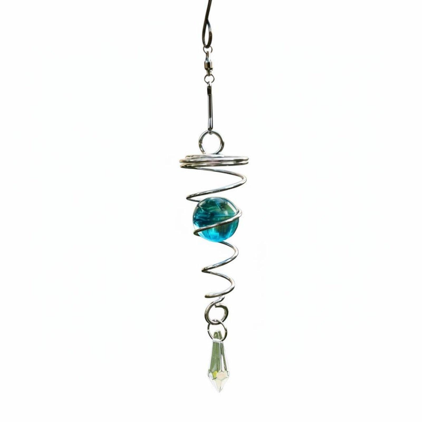Spiral Crystal Wind Wind Twirler Stainless Steel Crystal Wind Wind Twirler Reflective Outdoor Decor for Garden, Patio Sky Blue|Home & Garden| Yard Garden & Outdoor Living| Garden D?cor|-image-40