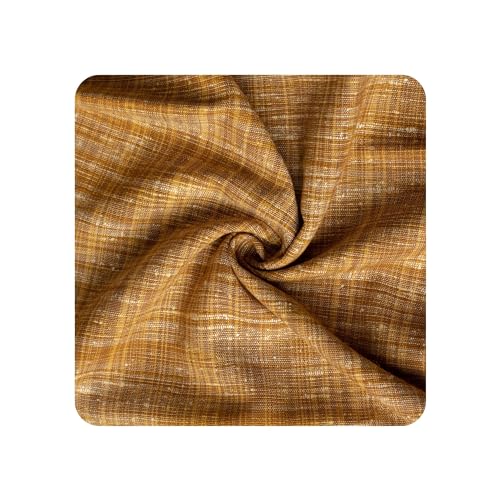 Image of Cotton Fabric Material for Men and women (3.5 Meter, Brown), Solid