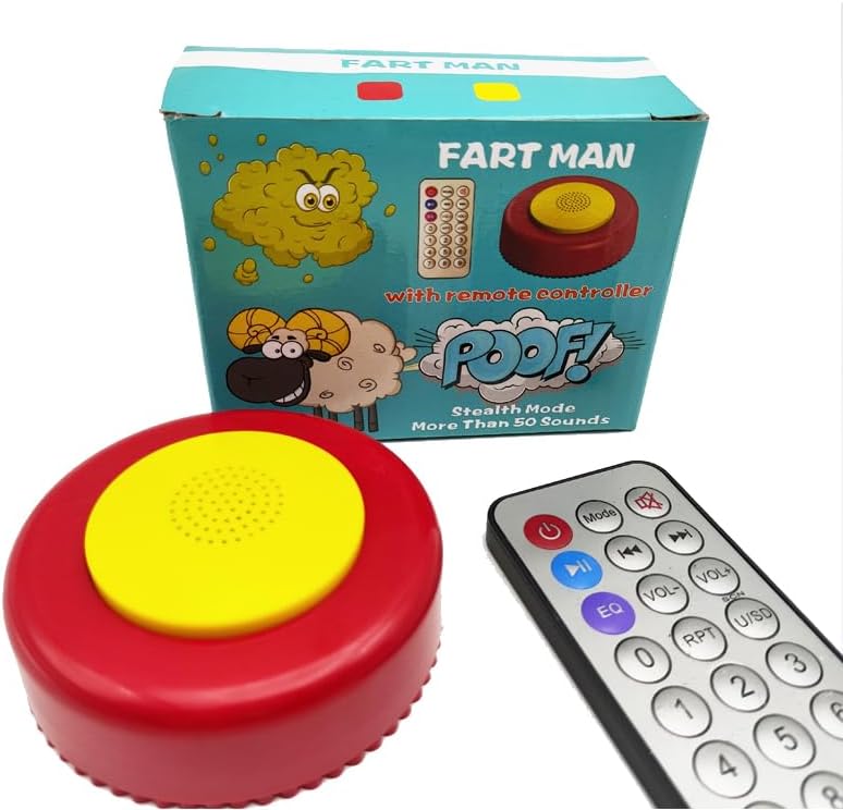 Fart Machine with Remote Controlled Farting Machine Funny Sound Machine Wireless Controlled Fart Machine with Remote Fart Toy Joke for Party Gag Gift Game Prop