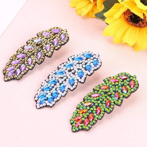 Set de 3 pinzas para cabello con diseño de diamante miniatura 6