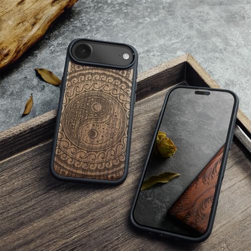 Coque iPhone 17 Air Évite les Rayures, Étui Bois Antichoc Robuste - 3