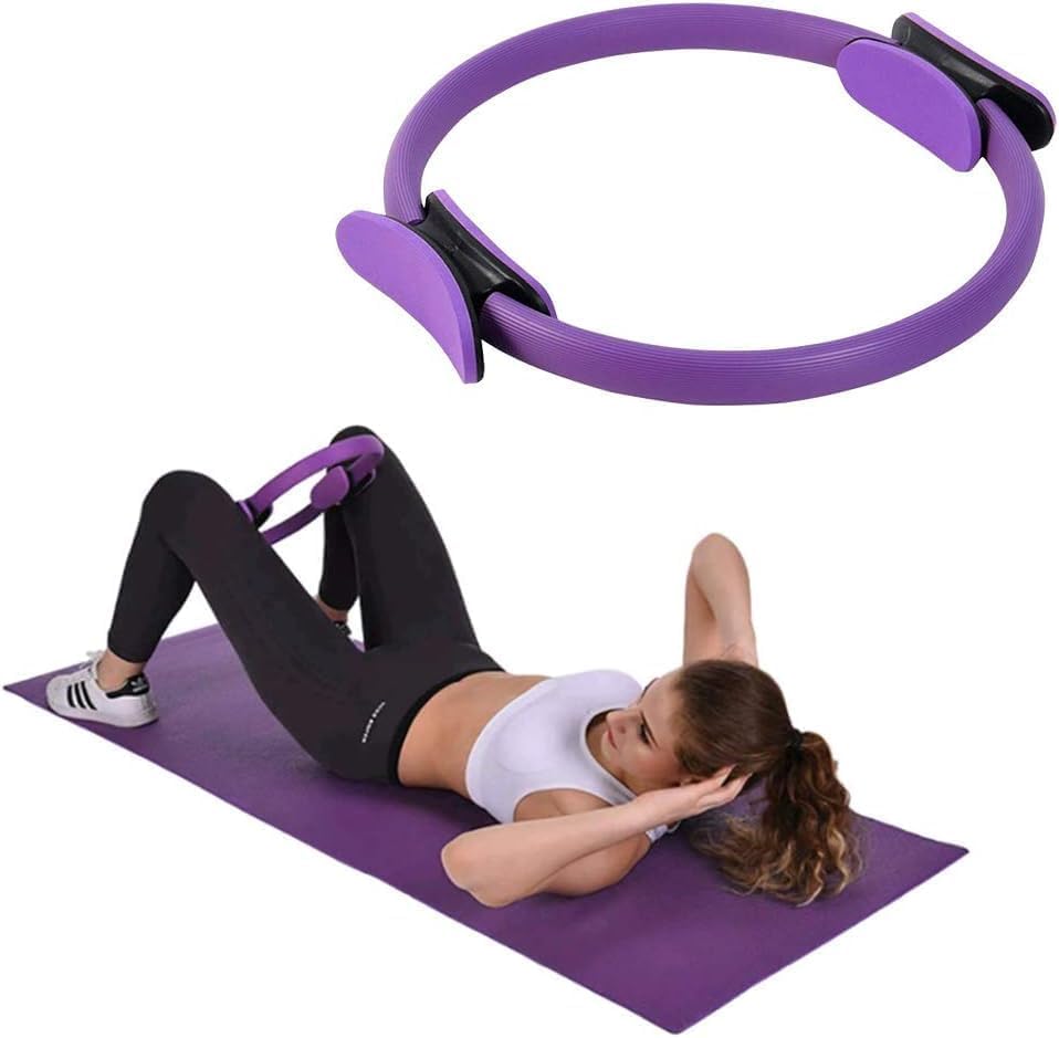 Fitness Circle Pilates Ring for Exercise Training, Purple, Professional Workout Equipment for Thigh and Core Strengthening-image-8