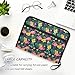 ALAZA Color Flamingo Yellow Flower Palm Leaf Expandable Filing Folder Storage Organiser Box Files, 13 Pockets Zip Filing Folders for Home or Office Documents