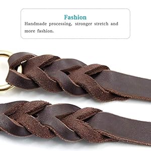   FAIRWIN-Leather-Dog-Leash-6ft-Braided-Leather-Leash-Dog-Training-Heavy-Duty-Soft-and-Comfortable-Dog-Leash-for-Large-Medium-Small-Dogs-Running-and-Walking