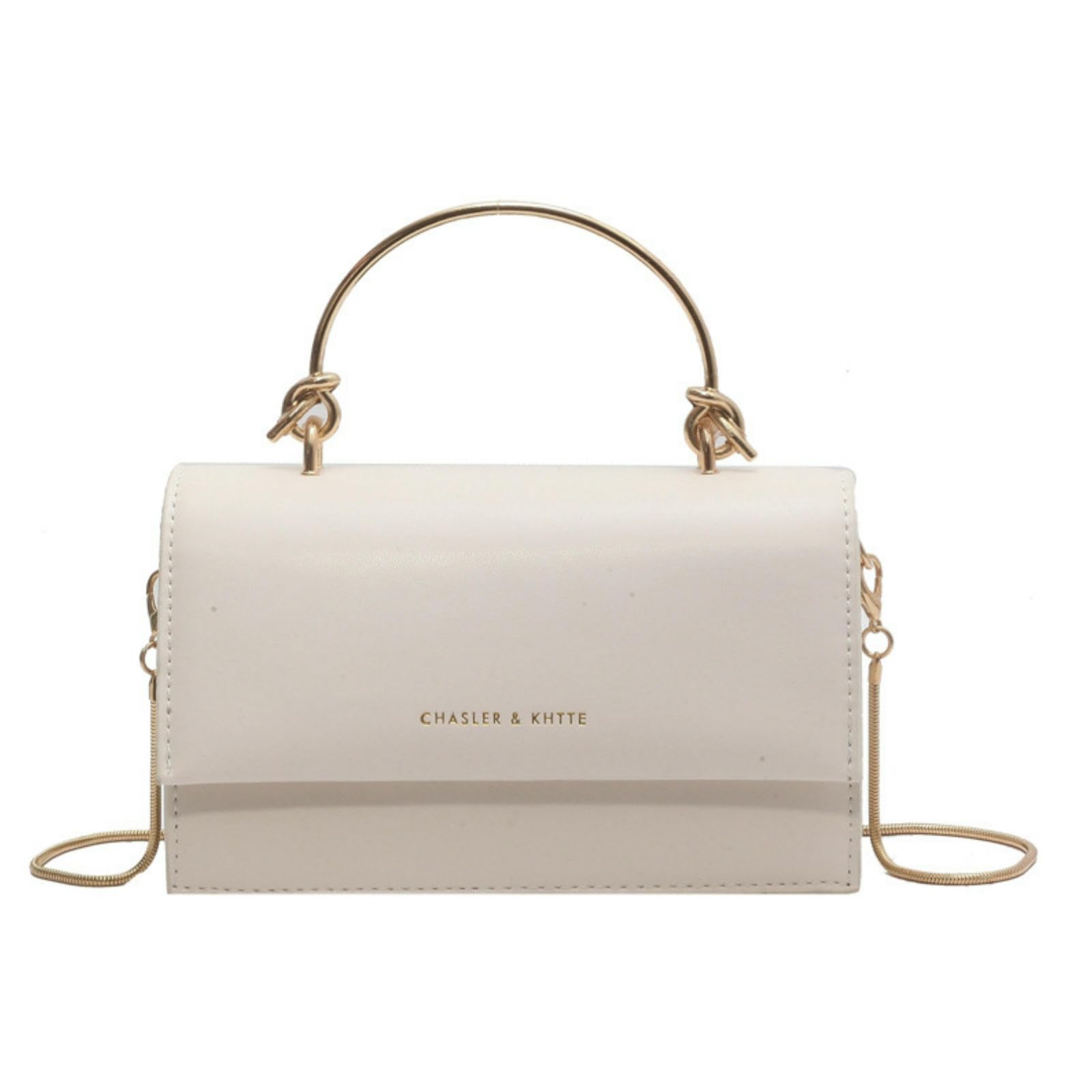 Borsa Elegante A Tracolla Versatile E Piccola Strutturata-Bianco