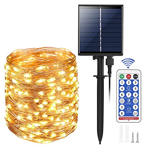 Solarbetriebene Lichterkette, 300 LEDs, 24 m, 8 Modi Cover
