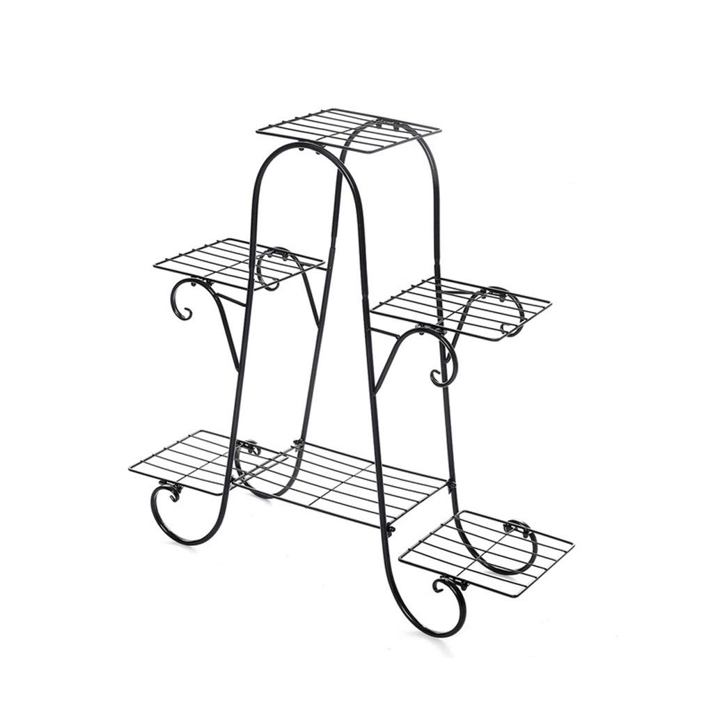 SnamicE Plant standLayer European Wrought Iron Flower Stand Indoor Multi-Tier Flower Stand Floor Standing Balcony Flower Pot Shelves,