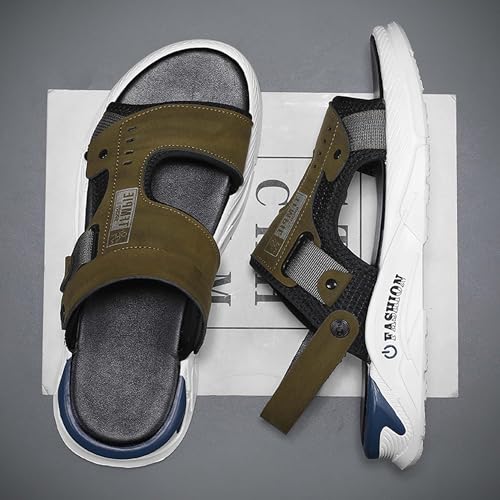 Men's dual-purpose comfortable and cushioned beach sandals, lightweight slippers3