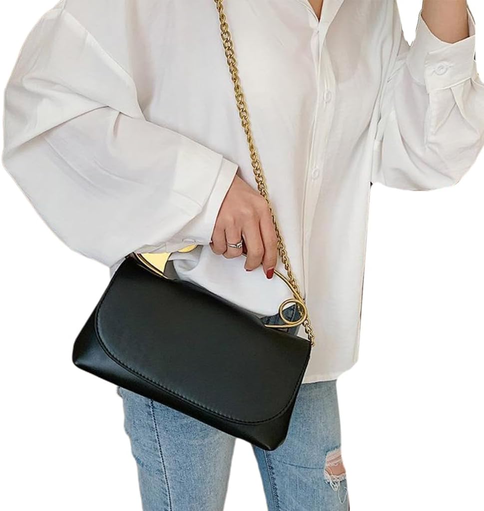 Fashion Shoulder Bag Chain Crossbody Purse for Women Chain Shoulder Bag Handbag Purse for Girl Dating Work