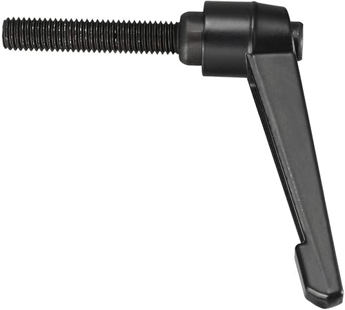 Miniatura 59 de uxcell 2 piezas de manija de palanca de sujeción ajustable M8 x 0.787 in óxido negro métrico acero al carbono macho roscado perillas de mano