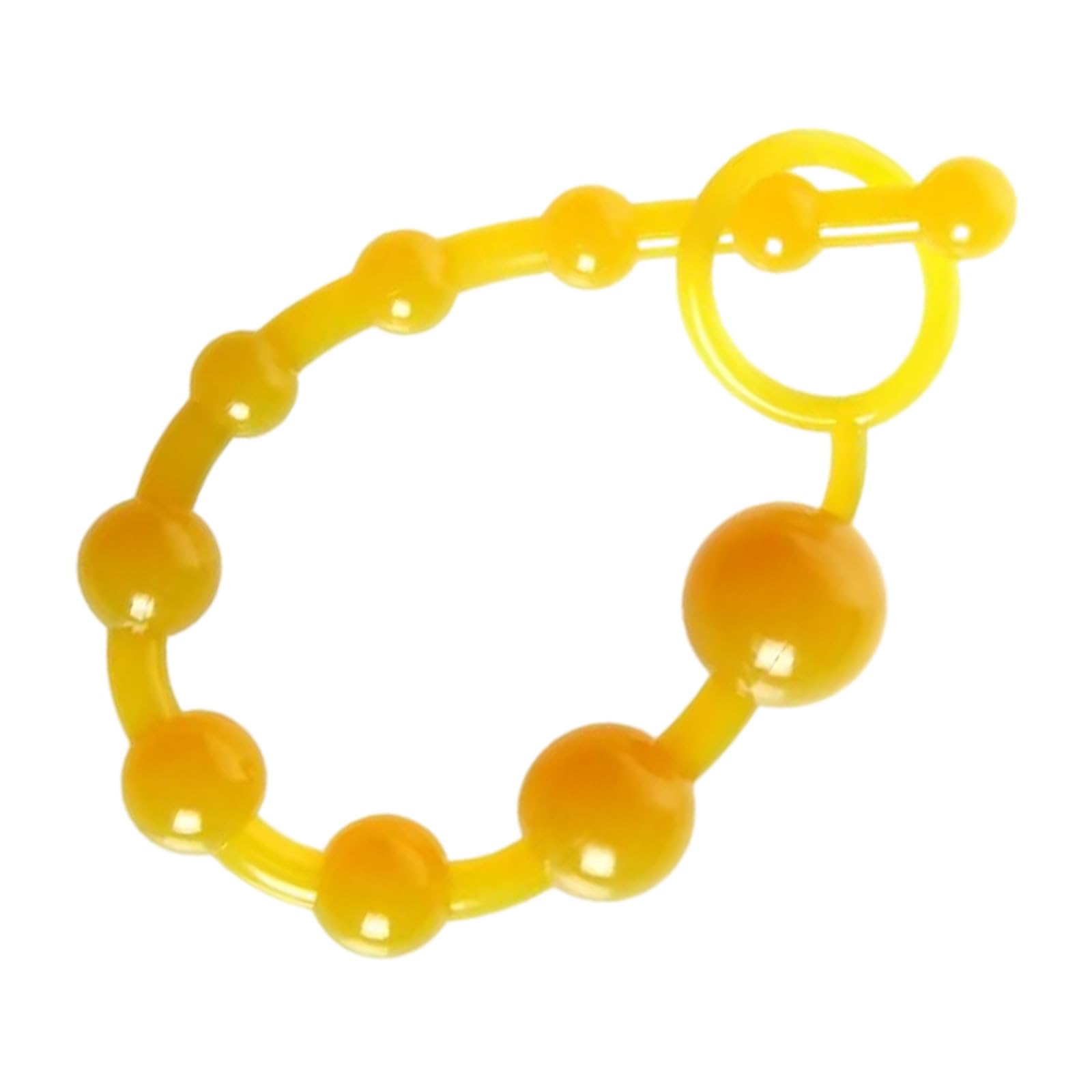 10 Balls Anal Beads Butt Plug Anal Trainer Anal Chain Gradually Increasing Size Safe Pull Ring Design Flexible