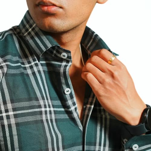 Image of RuggedNap Checked Cotton Shirt for Men | Premium Casual Plaid Shirt, Soft Breathable Everyday Wear