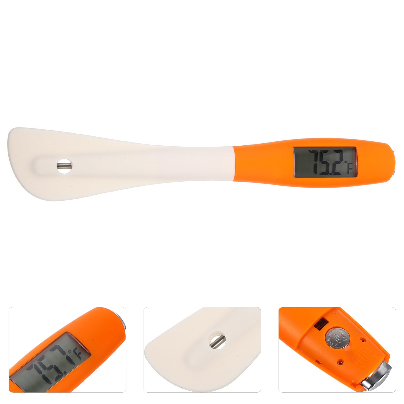 Digital Lcd Espátula Para Dulces Termómetro Lectura Instantánea Carne Termómetro Para Dulces Lector Temperatura Agitador En Espátula Silicona Para Hornear Cocinar