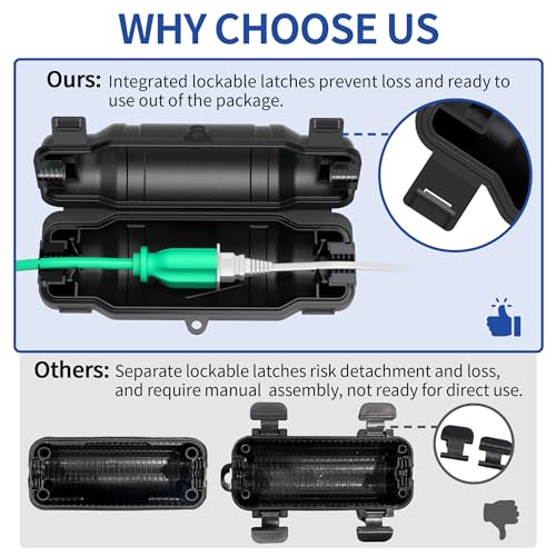 image for Cismorvex 3 Pack Outdoor Extension Cord Safety Cover with Waterproof S