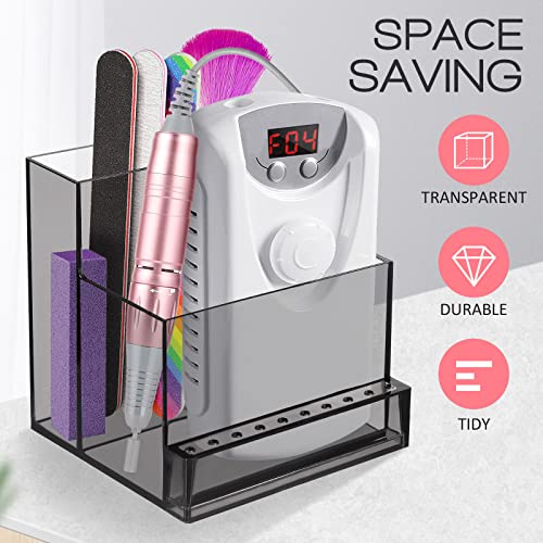 Support de présentation pour perceuse à ongles noir idéal pour votre table de manucure - 5
